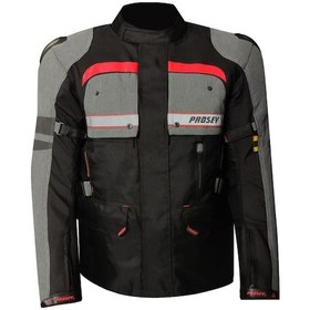 Resim Motosiklet Montu Long 4 Mevsim Full Korumalı Maxdura 600-d Dayanıklı Kumaş Touring Motor Mont Red 