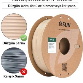 Resim Esun Pla-hs Kemik Beyazı Filament 1.75mm 1kg - Yüksek Hız Uyumlu Pla+ 