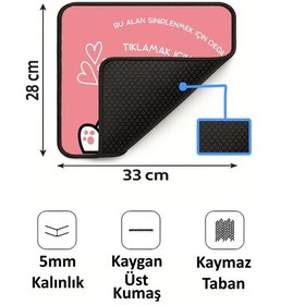 Resim Sinirlenme Kedi Tasarımlı 33x28 Cm Mousepad Kaymaz Taban Rahat Konforlu Mouse Pad 