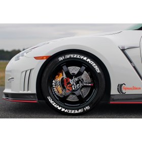Resim Performance Stickers SpeedHunters Lastik Yazısı Araç Lastik Stikeri Tüm Lastik yanaklarına Uyumlu 31mm Büyük Boy 8adet 
