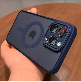 Resim Chenkestoreone İphone 11 İçin Mavi Saten Lüks Şok Emici Kasa Kablosuz Şarjlı Çizilmeye Dayanıklı 