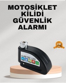 Resim Ekonomik Alarm Disk Kilidi Motosiklet Scooter Bisiklet Güvenlik Çok Renkli 