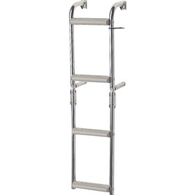 Resim Foldable Ladder,Inox 316,for narr.transom,2+2 steps,90⁰ 