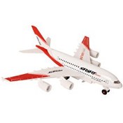 Resim Çek Bırak Die Cast Uçak A380 Kırmızı 