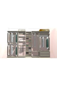 Resim Kenyap Plus 817480 Flexi Kapaksız Giysi Dolabı 325 Cm Coton Bej 