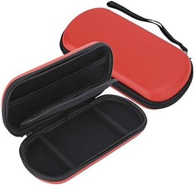 Resim Dpofirs 2 adet taşınabilir Hard Carry PSP çanta, koruyucu kılıf, seyahat çantası, PSVita 1000 2000 konsol, oyun diskleri ve diğer aksesuarlar için sert koruyucu kılıf (kırmızı) 