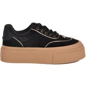 Resim Guja Siyah Yüksek Taban İçi Polarlı Bağcıklı Kadın Sneaker Çok Renkli 