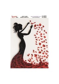 Resim Pirinç Dekopaj Kağıdı 30x42cm Pt-3619 Kadın 