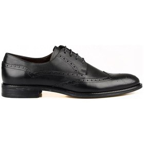 Resim Footcourt Bağcıklı Oxford Erkek Ayakkabı Siyah Deri 