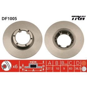 Resim TRW DF1005 Fren 7700502515 (WC496285) (Fiyat:2 Adet İçindir) 