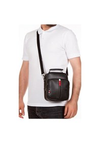 Resim Adelina Bags Adelina Siyah Deri El Ve Omuz Çanta Ve Mekanizmalı Kartlık Set (550399920) Siyah 