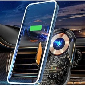 Resim Araç İçi Kablosuz Şarjlı Telefon Tutucu Çok Renkli 