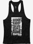Resim BLUU Hmblw Fitness Gym Tank Top Sporcu Atleti 