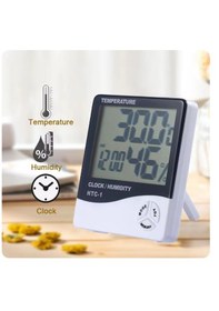 Resim Termometre Dijital Sıcaklık Ve Nem Ölçer Duvar Tipi Masa Tipi Lcd 