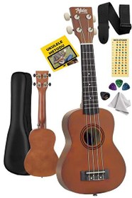 Resim Midex UKX-233M Askı Çanta Metod Pena Kahverengi Concert Ukulele 