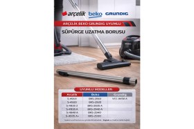 Resim Arçelik - Beko S 6355 - S 6255 Teleskopik Çelik Boru Sapı 