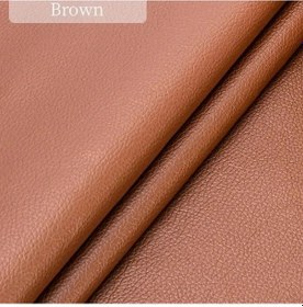 Resim Siyah Deri Onarım Patche Bant Kendinden Yapışkanlı Deri Yamalar Kanepeler Brown 200x50cm 