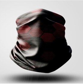 Resim Petek Motorcu Bandana Maske Outdoor Boyunluk Unisex Siyah 