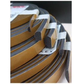 Resim Atlastek Metal 5x15 MM/12.5 MT Kapı Pencere Fitil Conta Bant 