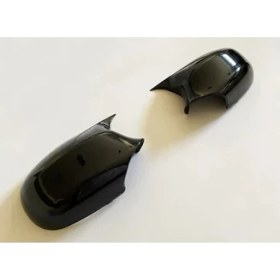 Resim Şüscar Oto Bmw E90 Makyajlı Kasa Batman Yarasa Ayna Kapağı Piano Black Abs Plastik 