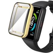 Resim Microsonic Huawei Band 7 Kılıf 360 Full Round Soft Silicone Gold 