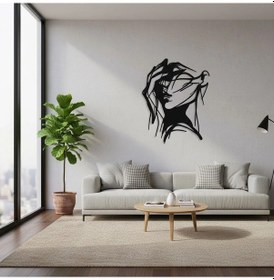 Resim Soyut Kadın Portresi Metal Duvar Tablosu 