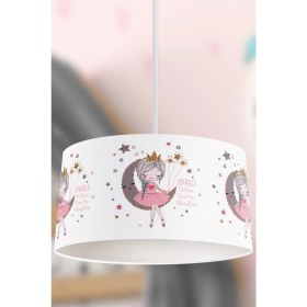 Resim Zethome Genç Çocuk Odası Ay Kızı Çocuk Sarkıt Avize Beyaz 