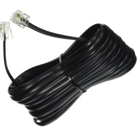 Resim LIVOLO 20 metre Siyah Telefon Modem Adsl Vdsl Ara Kablosu Telefon Rj11 Hat Bağlantı Kablosu 