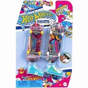 Resim Hot Wheels Skate Retro Temalı İkili Parmak Kaykay ve Ayakkabı HXL18 