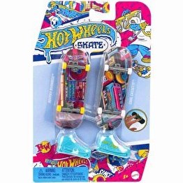 Resim Hot Wheels Skate Retro Temalı İkili Parmak Kaykay ve Ayakkabı HXL18 