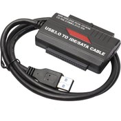 Resim USB 3.0 - 2.0 to SATA/IDE harici harddsik kablosu 2.5" ve 3.5" 