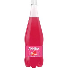 Resim Akmina Karpuz & Çilek Maden Suyu 1 L 
