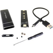 Resim M.2 NVME to USB3.1 Type-C GEN2 10GBPS M.2 PCI-E SSD Harici kutu 