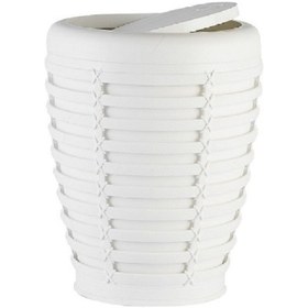 Resim Primanova Palm Çöp Kovası Ve Tuvalet Fırçası Beyaz 