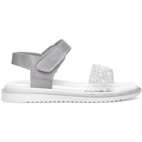 Resim Elit Şa-f-036-25y Filet Kız Çocuk Düz Sandalet Gümüş Gümüş 