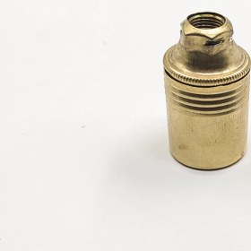 Resim Dekoratif E14 Metal Düz Gold Renk Duy (1 Adet) 