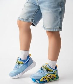 Resim Muggo CAR Cırtlı Arabalı ve Işıklı Günlük Çocuk Sneaker Spor Ayakkabı 