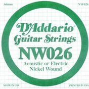 Resim D'Addario NW026 Nickel Wound Elektro Gitar Tek Tel 