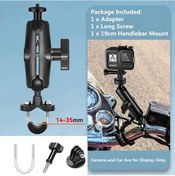 Resim Gopro 13 12 11 10 9 8 Motosiklet Bisiklet Tutucu Gidon Montaj Braketi Insta360 Kıt 3 Motosiklet 1 Adet 