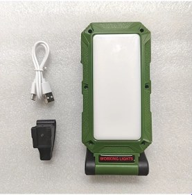 Resim Tongdashop Taşınabilir Güneş Enerjili Acil Durum Çalışma Lambası 4000mah Şarj Edilebilir Led Kamp 
