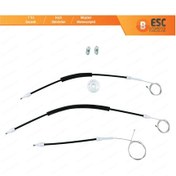 Resim Mercedes E W211 S211 2002-2009 4/5 Kapı İçin Ön Sol Cam Kriko Set 