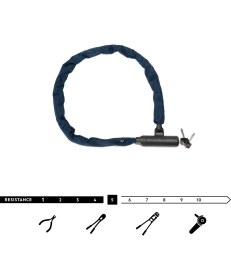 Resim Decathlon 500 Zincir Bisiklet Kilidi L Boy 