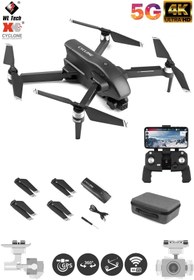 Resim WL TOYS 3KM Menzil 4K 5G WiFi GPS Çift Eksen Gimbal Kamera Fırçasız Motor Katlanabilir Taşıma Çantalı Drone 
