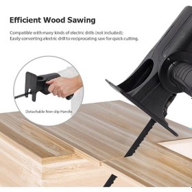 Resim Ganzhoushop Tilki Testere Testere Modifiye Matkap Matkap Kuyruğu İle Elektrikli Elektrikli Değiştirilebilir Bıçağı Alet Adaptörü 3 - Cy 