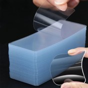 Resim Güçlü Çift Taraflı Yapışkanlı, Nano Dikişsiz Şeffaf Duvar Sticker'ı, Matkap Gerektirmeyen Su Geçirmez Duvar Bandı İki Model 