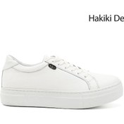 Resim Gönderi R Kadın Beyaz Bağcıklı Dolgu Taban Hakiki Deri Sneaker Gdza13424240 Beyaz 