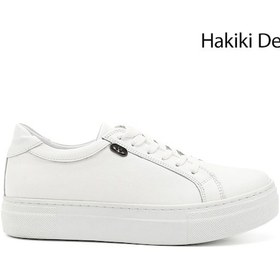 Resim Gönderi R Kadın Beyaz Bağcıklı Dolgu Taban Hakiki Deri Sneaker Gdza13424240 Beyaz 