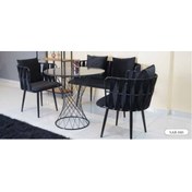 Resim Yuvaset Home MİM Siyah Kemerli Sarmaşık Çay Seti 