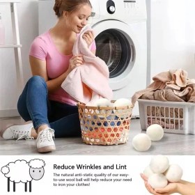 Resim Yün Çamaşır Kurutma Topları Nano Top Kahverengi 