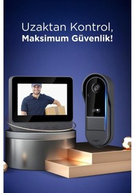 Resim Torima Cmr-25 Siyah Akıllı Su Geçirmez Kablosuz Kapı Zili 
